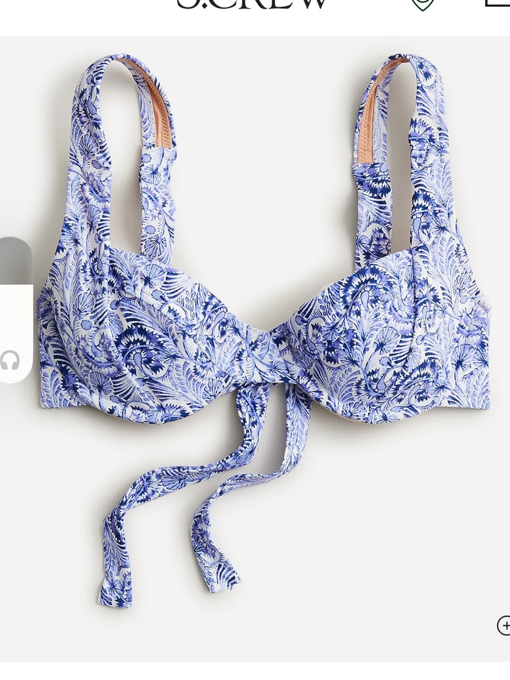 Jcrew bikini and high rise bottoms in dandelion swirl
